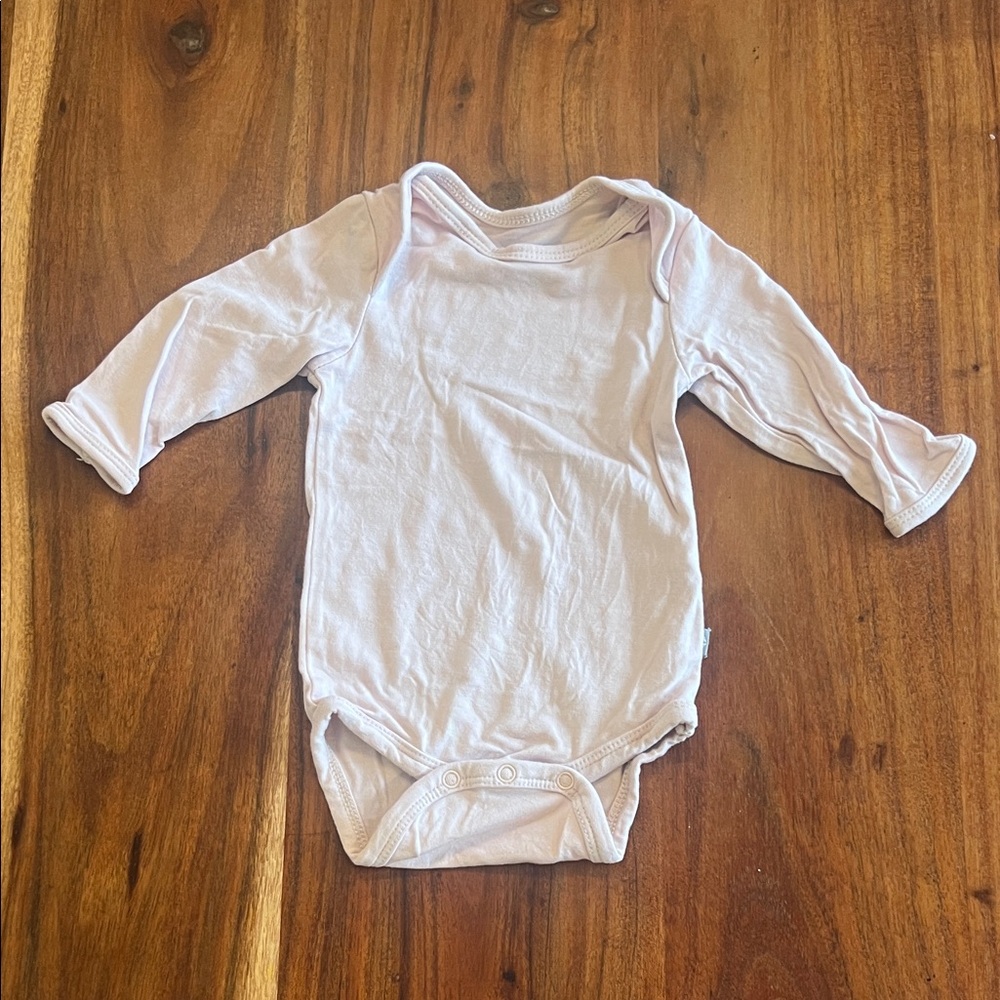 KYTE Baby Long Sleeve Bodysuit in Blush